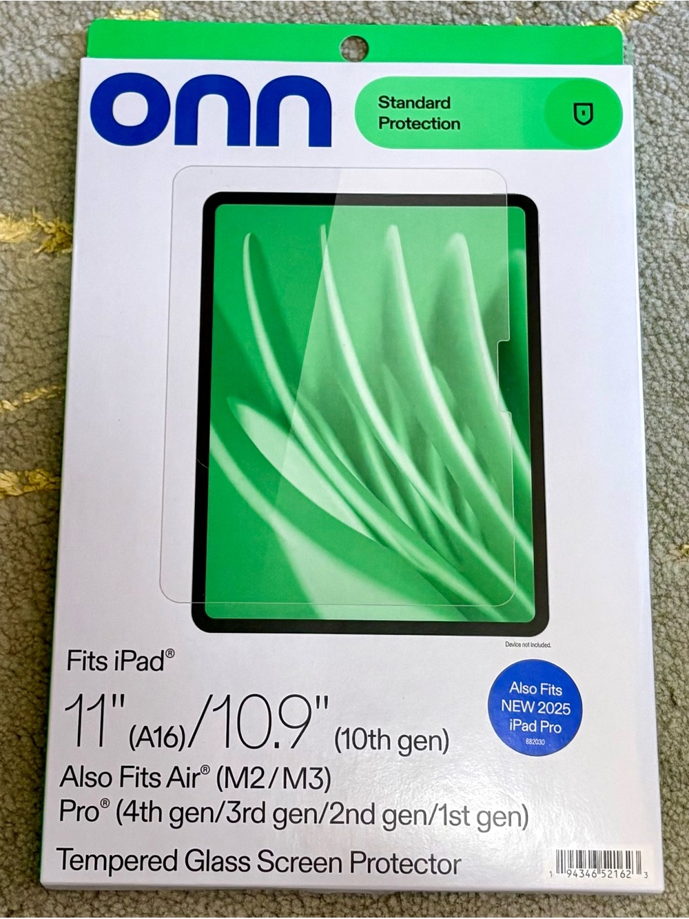 New onn. 11" / 10.9" iPad Tempered Glass Screen Protector – NIB / Sealed